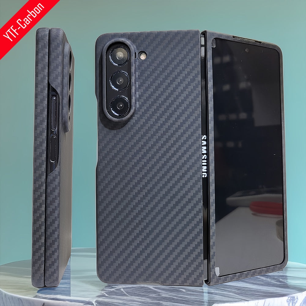 Real Carbon Fiber Case For Samsung Galaxy Z Fold - Premium Mobile Phone Cases from Dressmycell.com - Just $50! Shop now at Dressmycell.com Real Carbon Fiber Case For Samsung Galaxy Z Fold - Premium Mobile Phone Cases from Dressmycell.com - Just $50! Shop now at Dressmycell.com